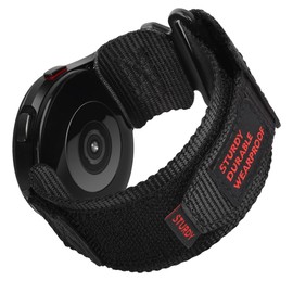 Lamshaw Compatible with CMF Watch Pro 2 Bands, 22mm Rugged Nylon Sports Strap with Woven Loop Design for Smartwatch (Black)