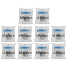 Sterile Specimen Cups Individually Bagged with Lids [10 Count] 4 oz Clear Urine Collection Cup with Leak Proof Screw On Covers - 4.5 Compacity Specimens Jar – for Safe Pee, Stool, Semen Sample Testing