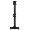 Suptek Dual Monitor Stand with Base- Vertical Stack Screen Free-Standing