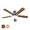 Hunter Fan 52 inch Traditional Matte Silver Indoor Ceiling Fan