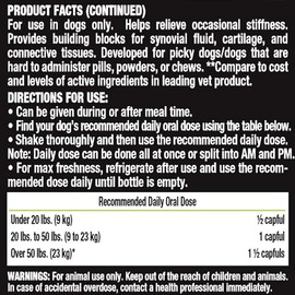 Liquid-Vet K9 Hip & Joint Advanced Formula, Bacon Flavor, 8 oz BOGO Trial Pack