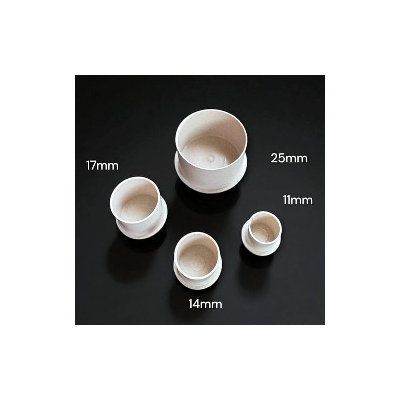 (500pcs) XL Tattoo Ink Cups Plastic Free, Wheat Straw Material