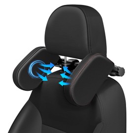 KAEFUYS Headrest Car Children Neck Support Car Seat Neck Support Adjustable Neck Pillow Car Cushion 360° Adjustable Comfort for Adults and Children When Driving or Travelling in the Car