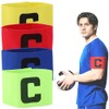 SANJAOYEE サッカー 腕章 4色セット ジュニア 対応 サッカー ジュニア 用 アームバンド
