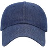E-FLAG Washed Low Profile Cotton and Denim Baseball Cap (Denim