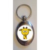 DottsMusic Cute Giraffe - Shopping Trolley Keyring - Token (£1