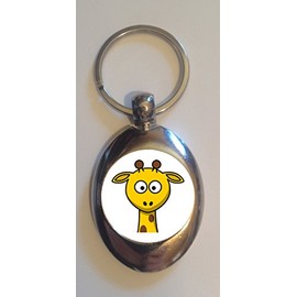 DottsMusic Cute Giraffe - Shopping Trolley Keyring - Token (£1 Coin)