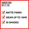 Maybelline SuperStay Matte Ink Un-nude Liquid Lipstick, Ruler, 0.17 Fl
