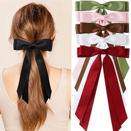 Bow Hair Clip,Large Satin Ribbon Bow Hairpins,Bows Hair Barrettes Fastener French Hair Bows