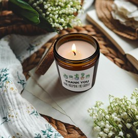 KU-DaYi Thank You for Helping Me Grow Teacher Gifts Scented Candles, Teacher Appreciation Gift Scented Candle, Mentor Leader Coworker Gifts Amber Soy Wax Jar Candle, Retirement Gifts