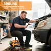 HOMCOM Rolling Mechanic Stool, 300 LBS Capacity Pneumatic Creeper Garage