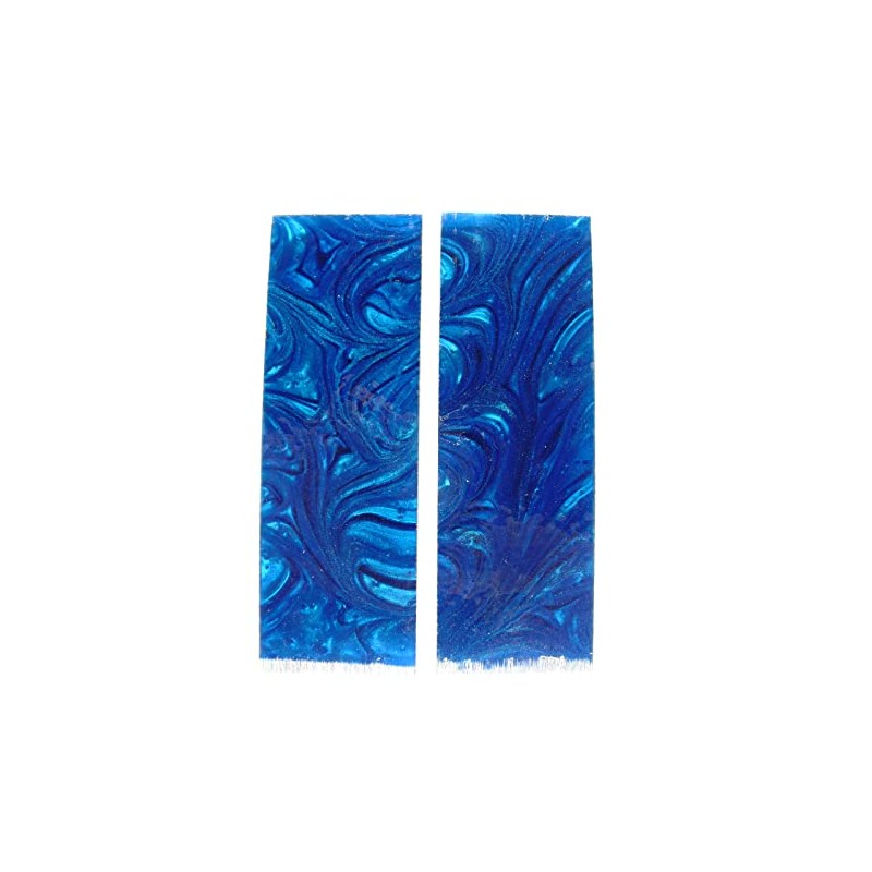 Sapphire Blue Pearl Knife Scale Sets