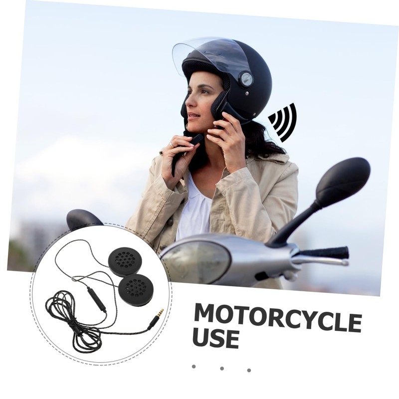 LALAFINA High Fidelity Motorcycle Hardhat Headset for Outdoor Sports Ergonomic