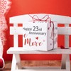 RUSPEPA Wrapping Paper Roll for 20th Anniversary - 17 Inches