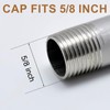 10pcs 3/8'' NPT Brass Pipe Cap, Brass Fittings with Rubber