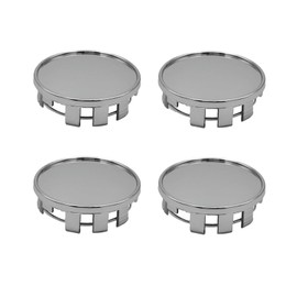 YYTQP 4 PCS Wheel Center Caps, 2.12 Inch Outer Diameter 1.96 Inch Inner Diameter Snap-in ABS Plastic Wheel Center Hub Cap Cover, Car Rim Hub Caps Universal for Cars Tire Accessories (Silver)