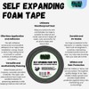 Walther Strong Self-Expanding Foam Tape | 5-35mm x 4.6m Weather