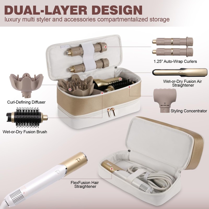 GENCAM Double Layer Travel Case for Shark Flex Fusion/Glam Ceramic,