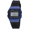 Casio Watch F-91WM-2ACF Blue Resin Waterproof Unisex Adult Black/Blue OSZ
