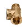T Adapter 1/2 inch Female Pipe Thread Adapter Fittings Brass