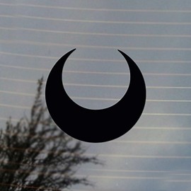 Cosplay & Fan Gear Crescent Moon Magical Girl Anime Vinyl Decal (Black)