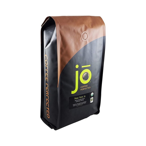 NEW YORK JO: 2 lb, Medium Dark Roast Organic Ground Coffee, 100% Arabica Coffee, USDA Certified Organic, NON-GMO, Fair Trade Certified, Gluten Free, Gourmet Coffee from Jo Coffee