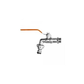 Garden Hose Tap 3/4 BSP Ball Valve with Metal Snap Fittings fits Hozelock