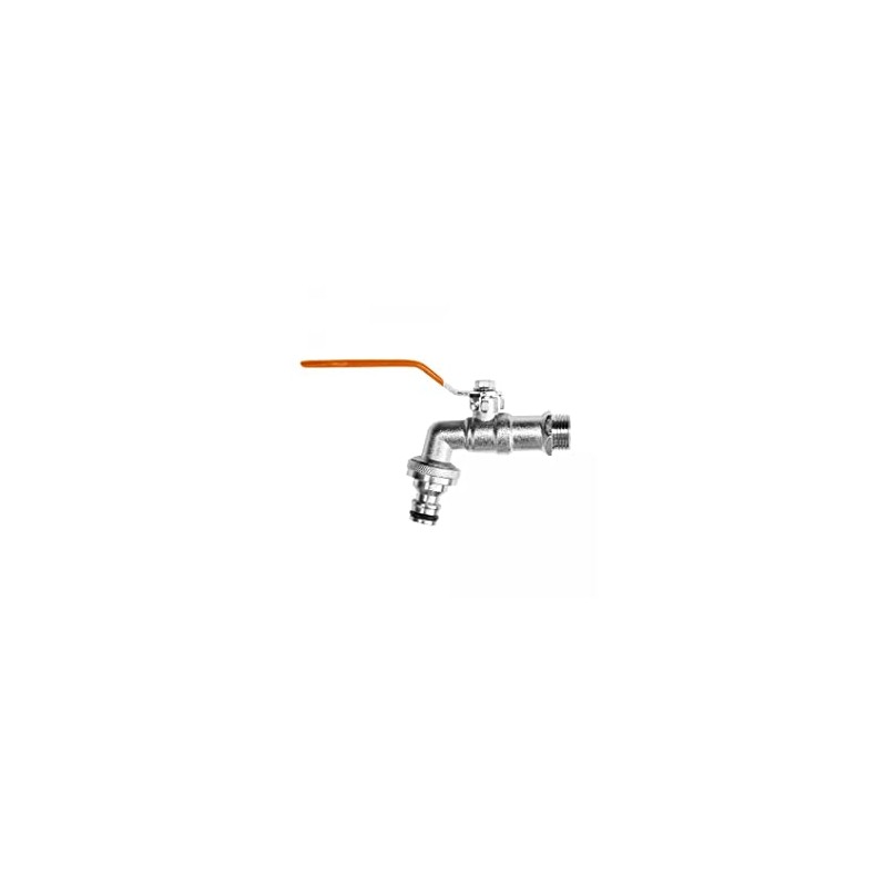 Garden Hose Tap 3/4 BSP Ball Valve with Metal Snap
