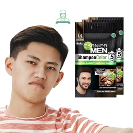 Garnier Men Shampoo Hair Color 30ml  2 Variant Natural Black Blackish Brown
