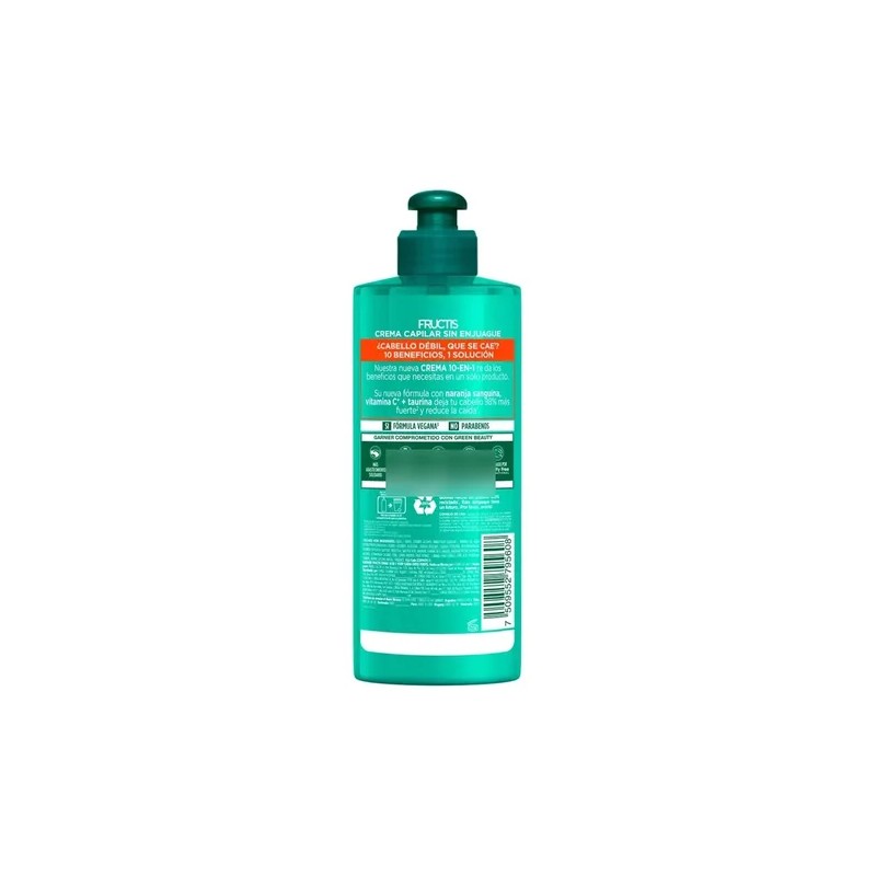 Garnier Fructis Crema Para Peinar 10 En 1 Stop Caída