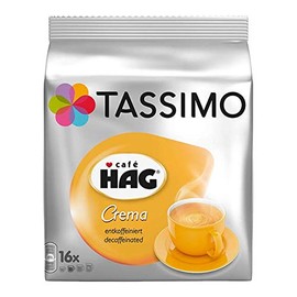 Tassimo Café Hag Crema Decaffeinated 16 Capsules 104 g
