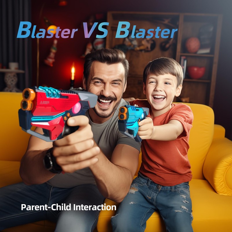 Laser Tag Set of 4, Laser Tag Gun with Vest