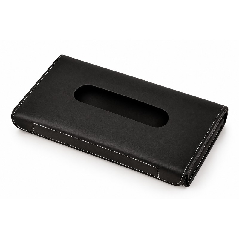 Car Tissue Holder for Sun Visor Storage – Artificial Leather