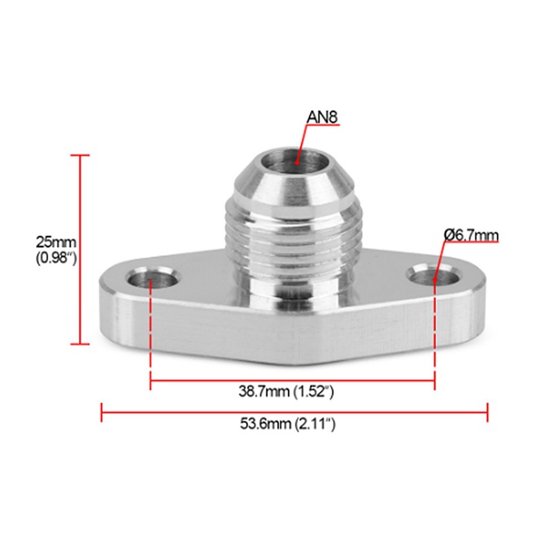 Turbo Oil Return 8AN Drain Flange 1.5in Fit for Garrett