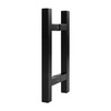 Rackickyer Back to Back Ladder Shape Frameless Glass Shower Door