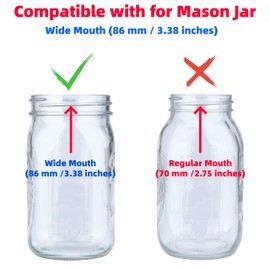 QSYZAIL 2 Pcs Juicer Lid for Mason Jar 3.38 inch Wide Mouth Stainless Steel Orange Lemon Hand Squeezer Manual Juicers