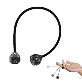 Fidget Beads, Metal Fidget Toy EDC Anxiety Relief Toy for Men Women Teens Skill Players Stress Relief Toys (A-Black&White)