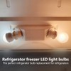 DEARCOOL Refrigerator LED Light Bulb Replacement for Whirlpool Freezer, W11125625