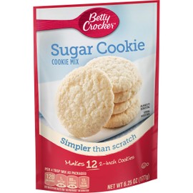 Betty Crocker Baking Mix, Sugar Cookie Mix, 6.25 Oz Pouch