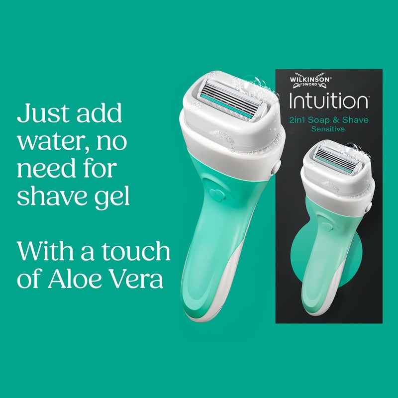 Wilkinson Sword Intuition Soap & Shave Sensitive Women's Razor, 1