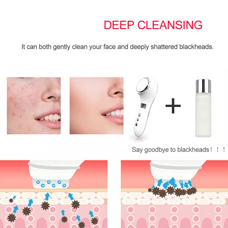 Protable USB Hot&Cold Rejuvenation Instrument Face Beauty Machine Beauty Massager