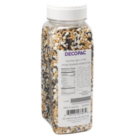 DecoPac Cheers To You Fusion Mix Sprinkles, 26oz, Shaped Candy Sprinkles in Handheld Container, Edible Decorations For Celebration Cakes, Cupcakes, Cookies and Donuts