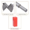 sourcing map Forstner Drill Bits 38mm, Tungsten Carbide Wood Hole