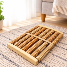 Wooden Foot Massager – Manual Rolling Foot Relaxation Tool
