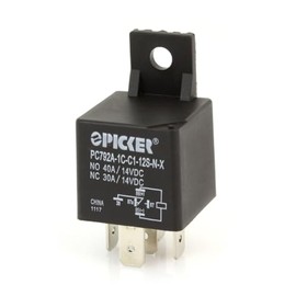 (x2) PC792A-1C-C1-12S-DN-X-2 | 5 Pin SPDT 12 VDC Coil, 40/30 Amp Switching, Mini ISO Sealed Automotive Plug in Relay with Plastic MTG Bracket and Diode | Cross: G8JN-1C7T-DC12