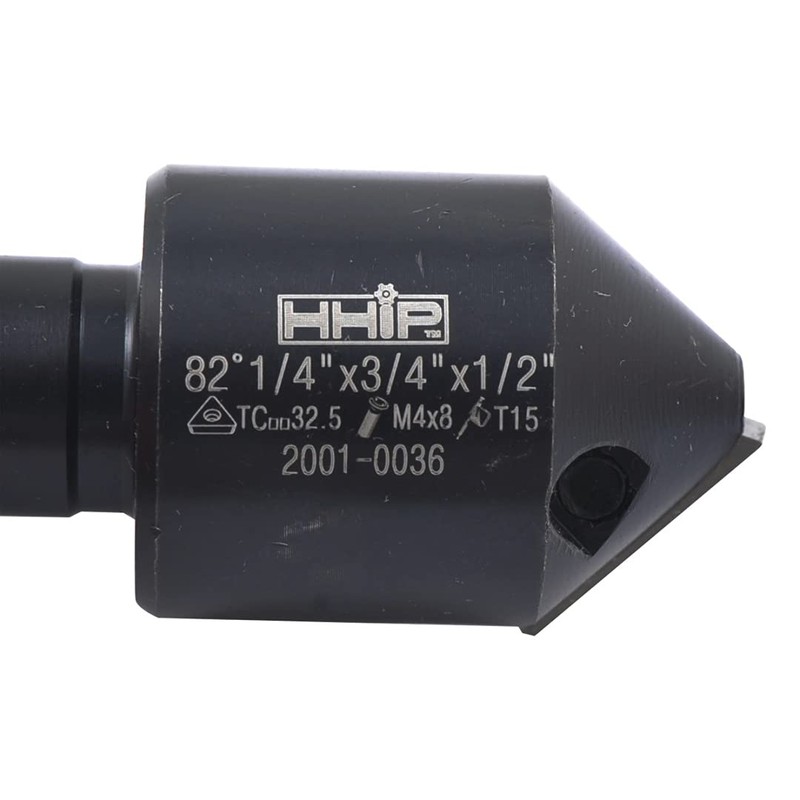 HHIP 2001-0036 1/4-3/4 Inch Indexable Countersink & Chamfer Tool, 82