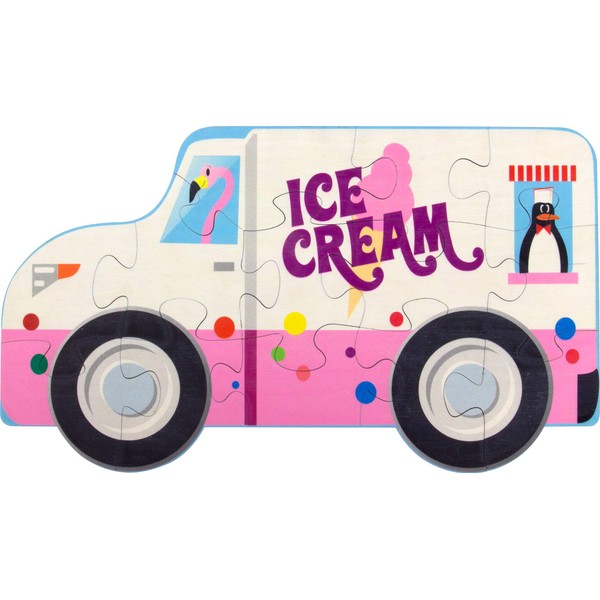 Ice Cream Truck Shaped Puzzle - Made in USA