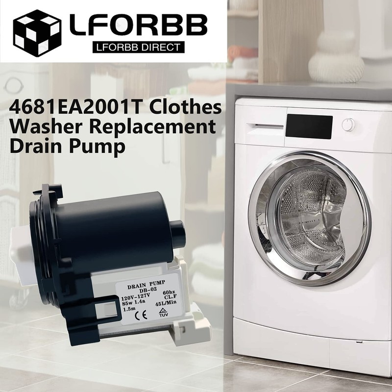 4681EA2001T Washer Pump，Washer Drain Pump Motor Replacement for LG Washing