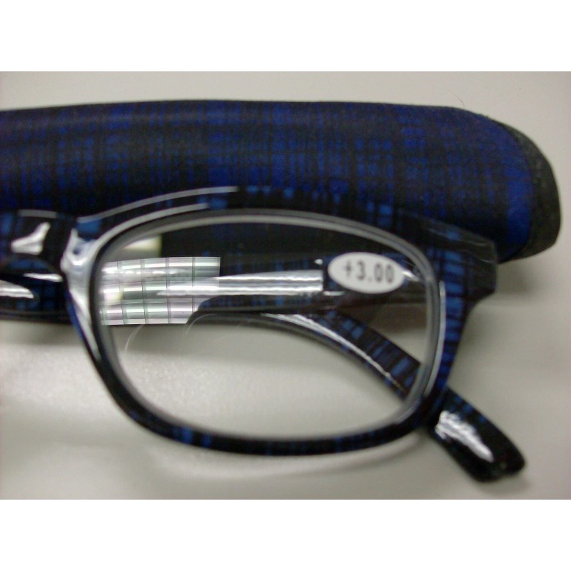 GG Plaid Reading Glasses, 4 assorted colors +3.00