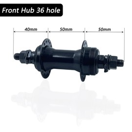 TEMLHMY 1 Pair of 36 Hole Front and Rear Disc Brake Wheel Hub Hollow Shaft Kit,Compatible with 6-Bolt Disc Brake Through Shaft,Suitable for Mountain Bikes,Confident Car Wheel Hub.-Black